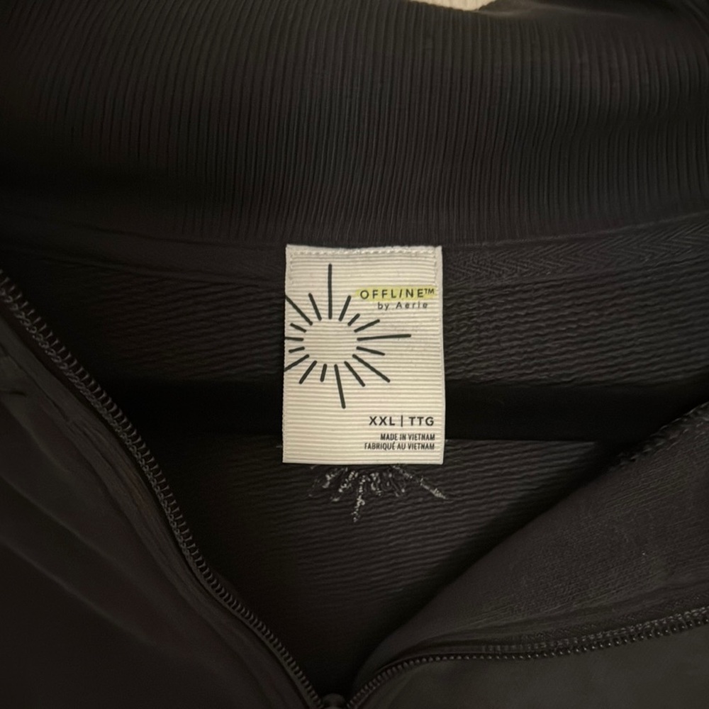 OFFLINE by AERIE Dark Gray Half-Zip Pullover - Picture 2 of 2